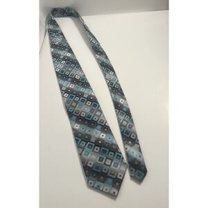 Croft & Barrow Men's Tie Teal Gray Great Condition